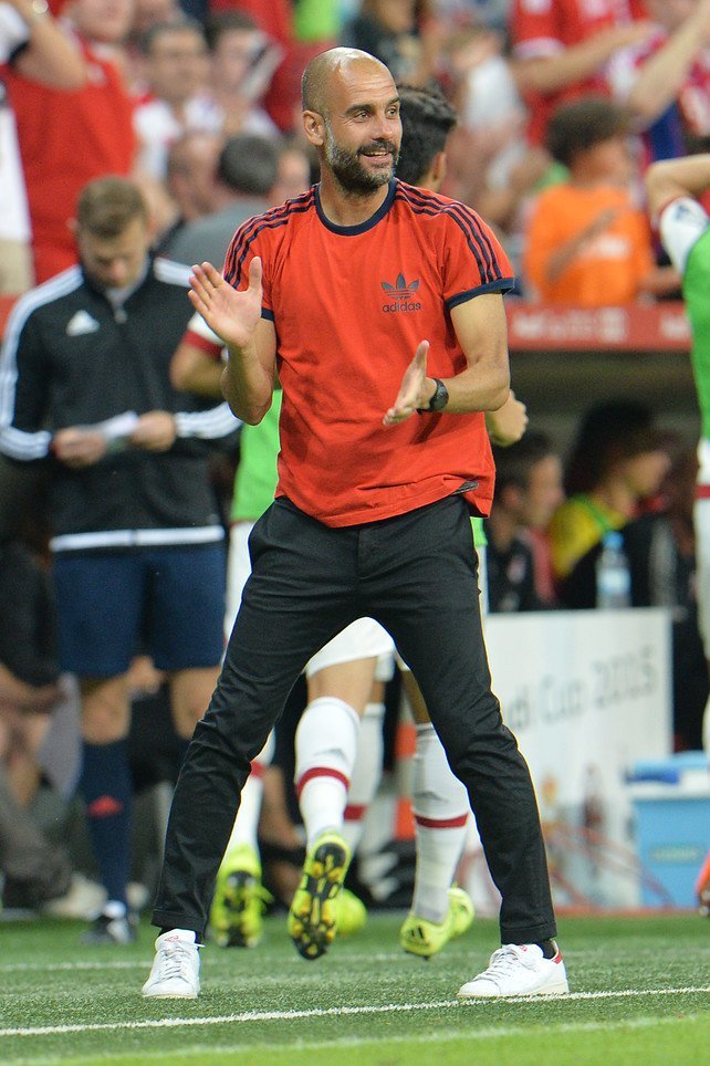 El entrenador Pep Guardiola