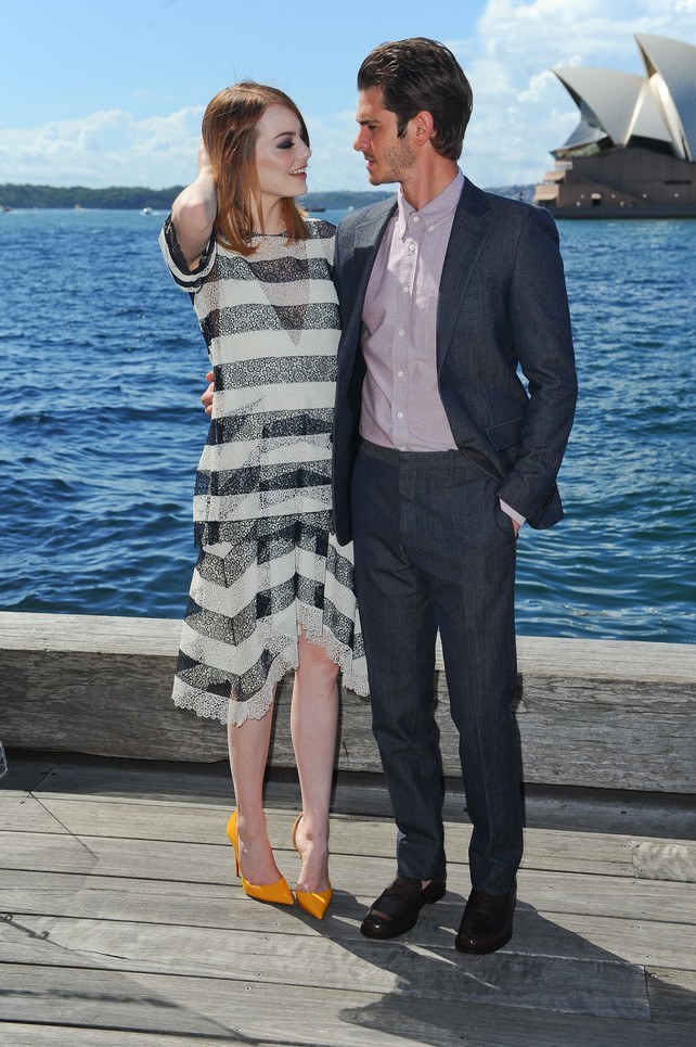 Emma Stone y Andrew Garfield en Sydney