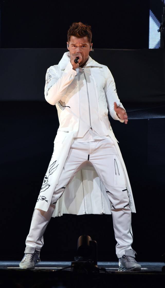 Ricky Martin durante uno de sus últimos conciertos
