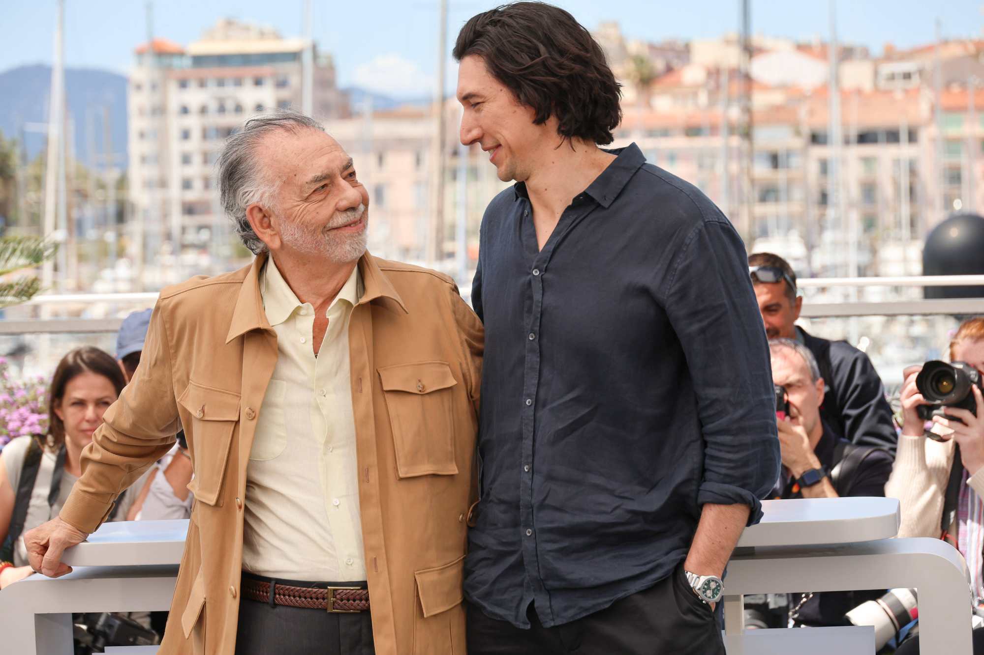 Francis Ford Coppola y Adam Driver